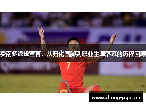 费南多退役宣言：从归化国脚到职业生涯落幕的历程回顾